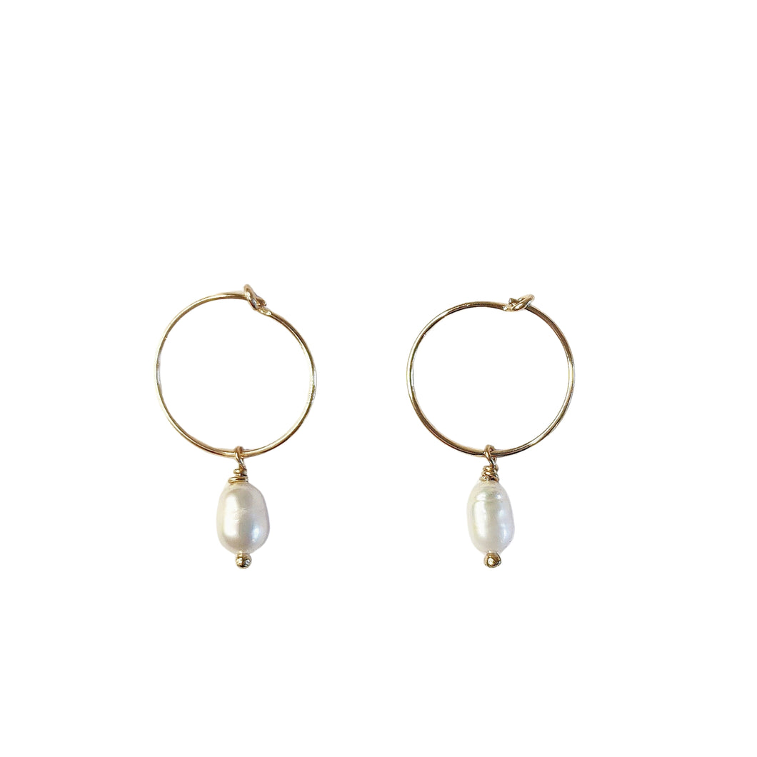 Freshwater Pearl MOERAKI Charm Earrings